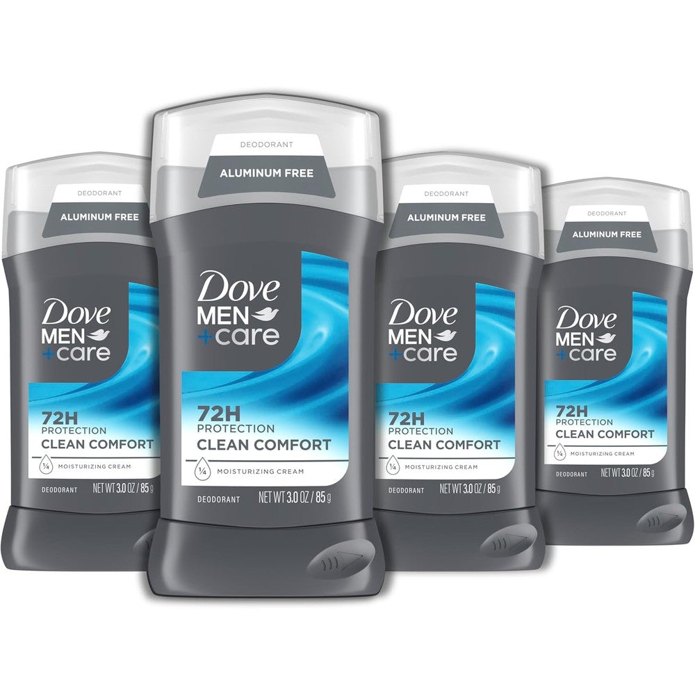 Dove Men+Care Clean Comfort deodorant stick front view packaging