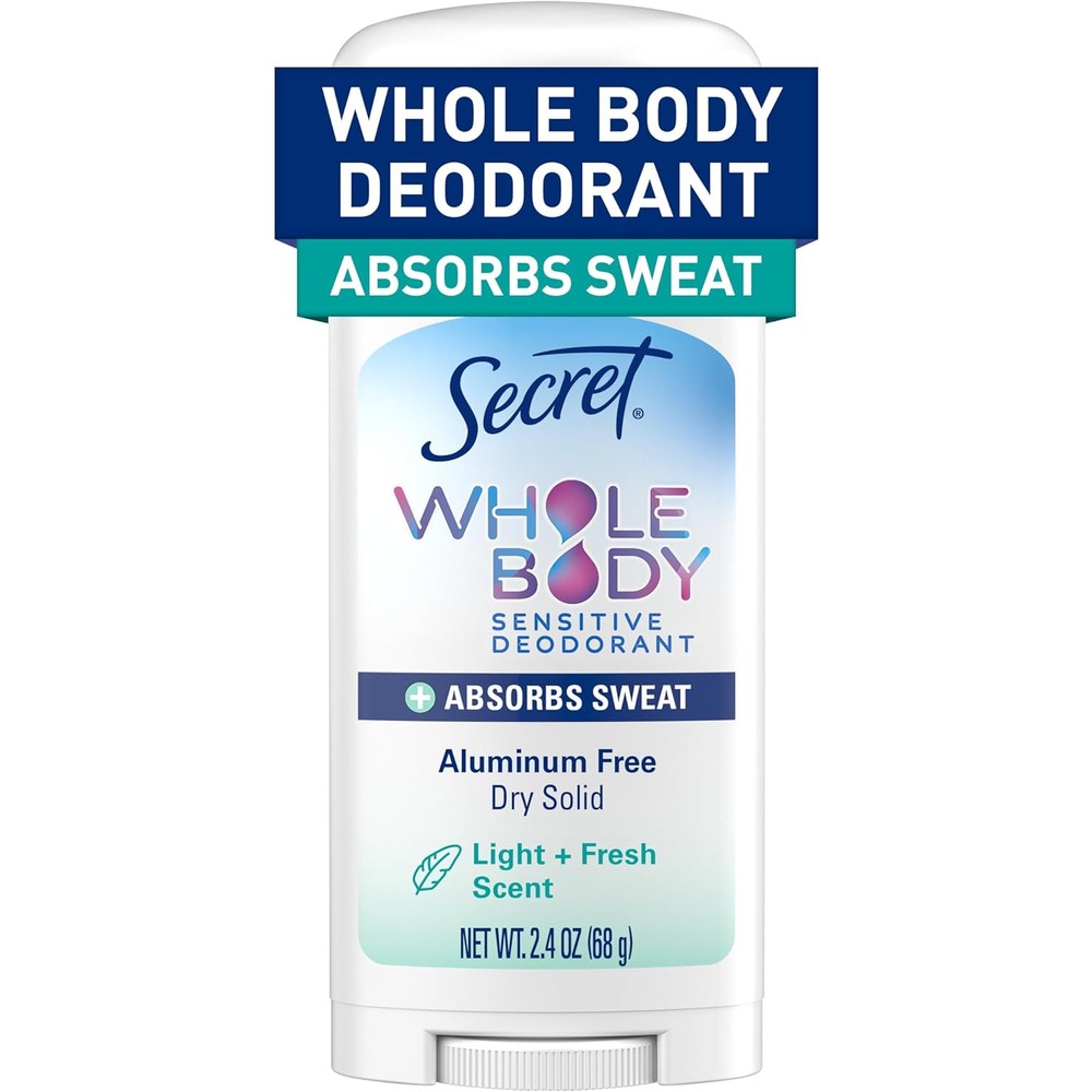 Secret Whole Body Deodorant Dry Feel Stick front view