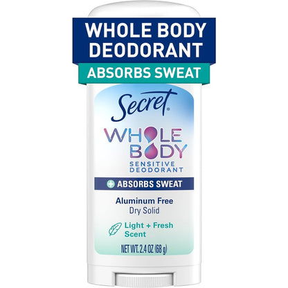 Secret Whole Body Deodorant Dry Feel Stick front view