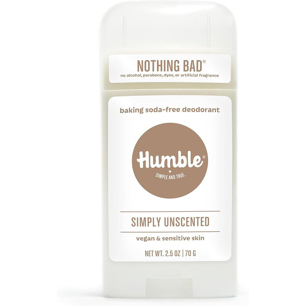 Humble Brands aluminum free deodorant front view stick