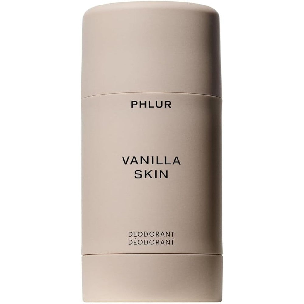 Phlur Vanilla Skin Natural Deodorant front view stick container
