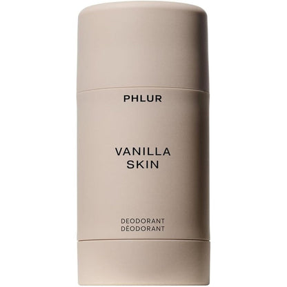 Phlur Vanilla Skin Natural Deodorant front view minimalist packaging