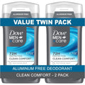 Dove Men+Care aluminum free deodorant stick front view product packaging
