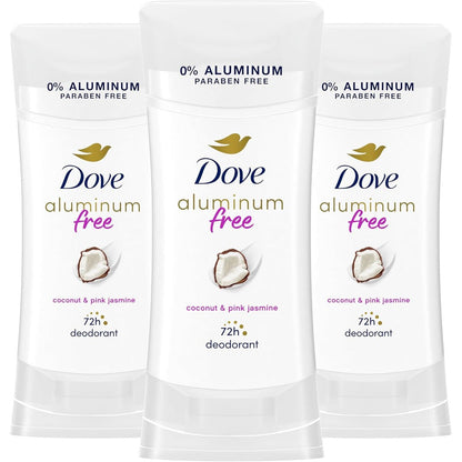 Dove aluminum free deodorant stick front view