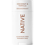 Native Aluminum Free Natural Deodorant Coconut and Vanilla front view