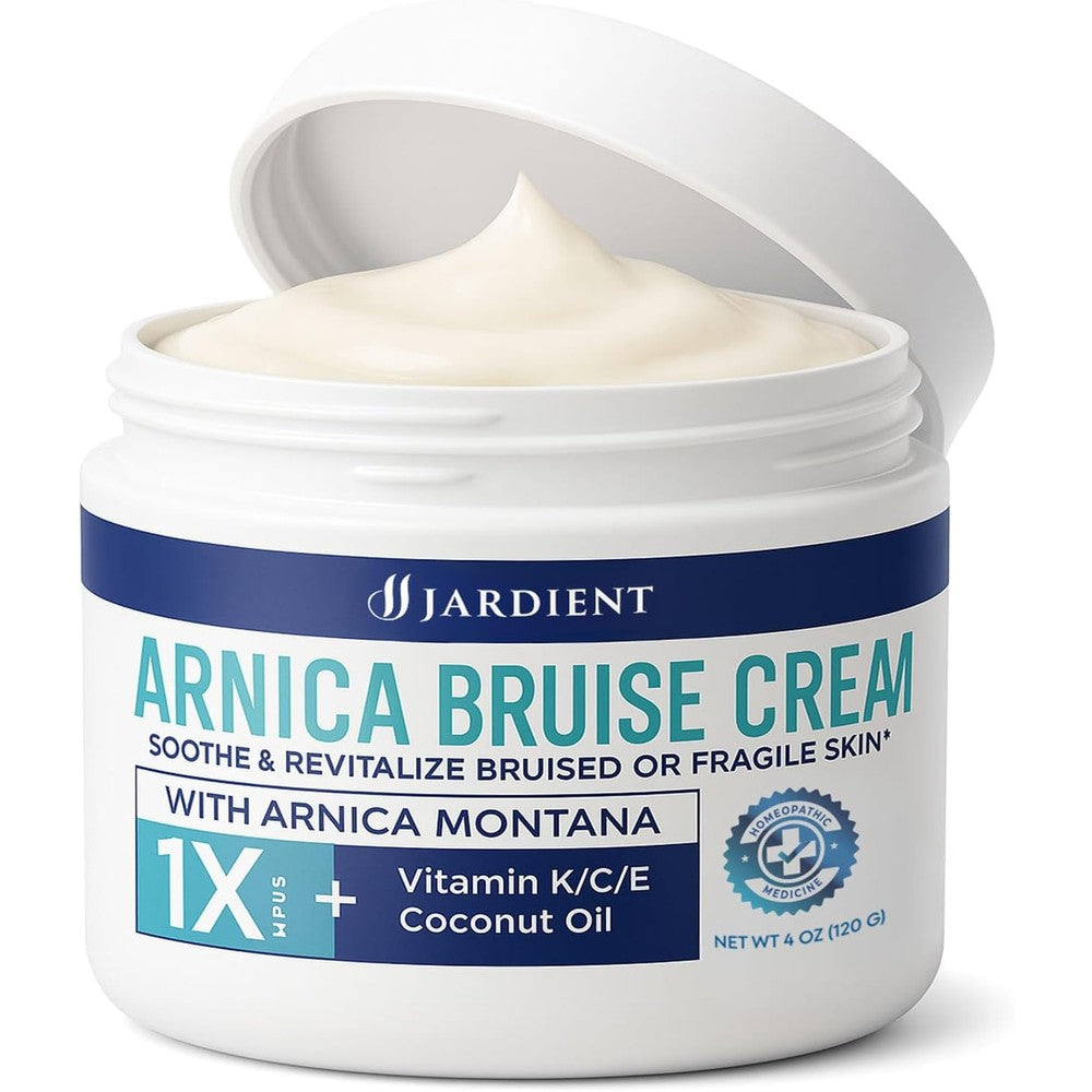 Jardient Arnica Bruise Cream Extra Strength front view bottle for targeted swelling relief