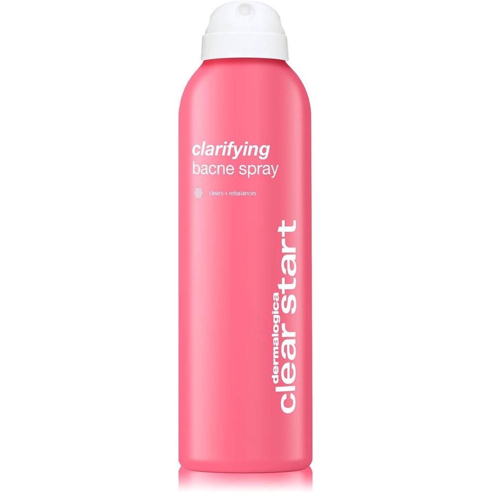 Dermalogica Clear Start Clarifying Bacne Spray pink bottle front view