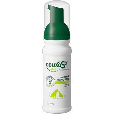 Douxo S3 Seb Mousse bottle front view for pets