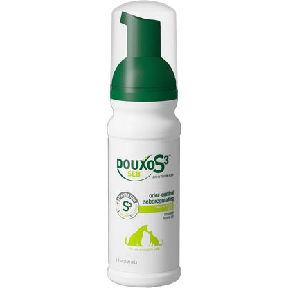 Douxo S3 Seb Mousse bottle front view for pets