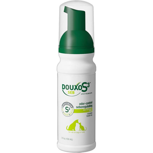 Douxo S3 Seb Mousse bottle front view for pets
