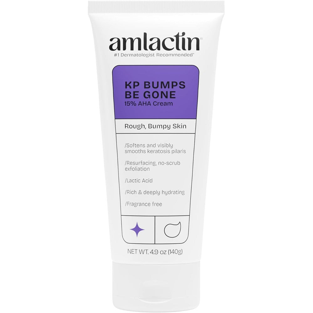 AmLactin KP Bumps Be Gone Therapeutic Body Cream For Keratosis Pilaris With 15 Percent Lactic Acid Alpha Hydroxy Acid, 3 Fluid Ounces