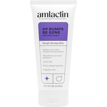 AmLactin KP Bumps Be Gone Therapeutic Body Cream For Keratosis Pilaris With 15 Percent Lactic Acid Alpha Hydroxy Acid, 3 Fluid Ounces