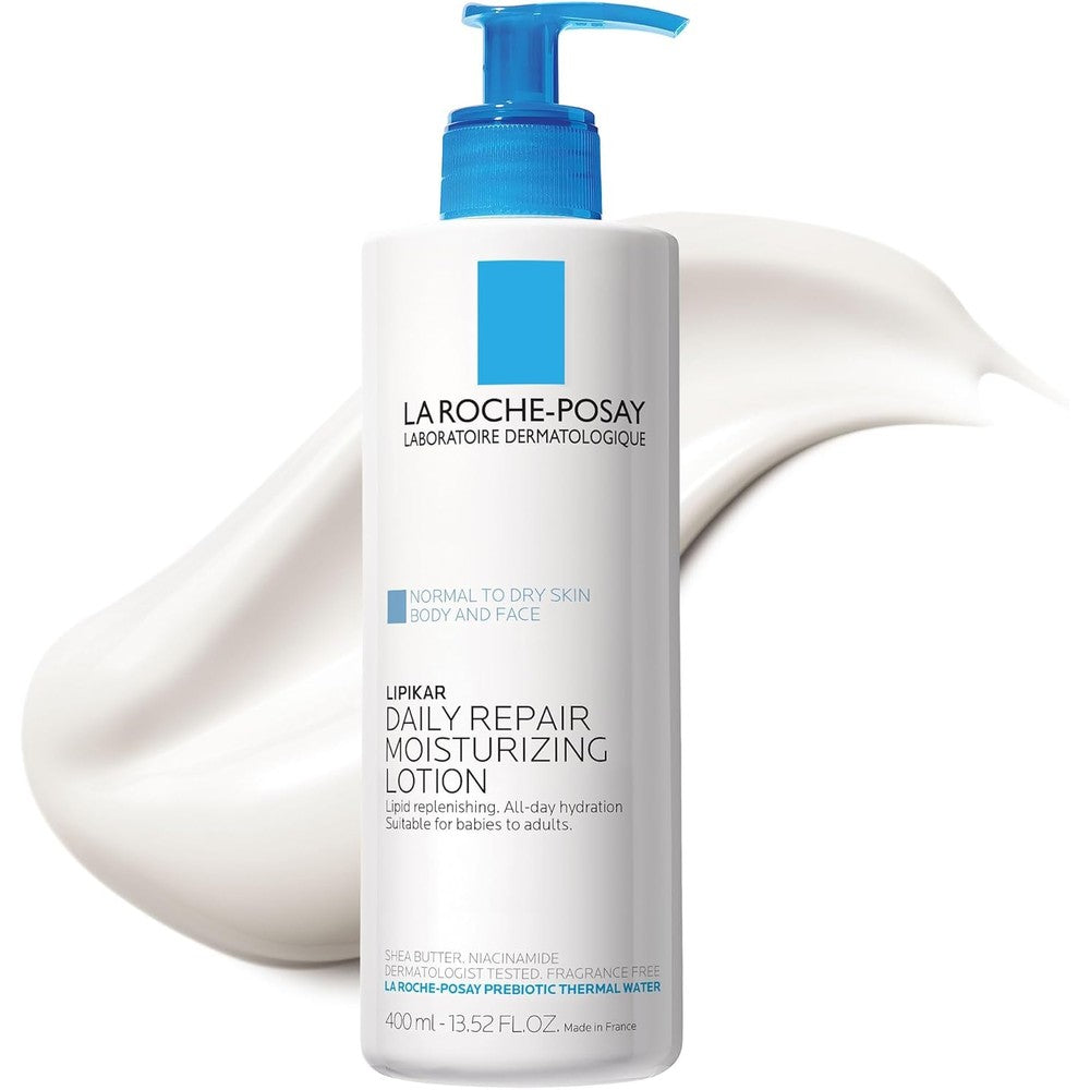 La Roche-Posay Lipikar Body Lotion 400ml front view daily moisturizing repair cream.