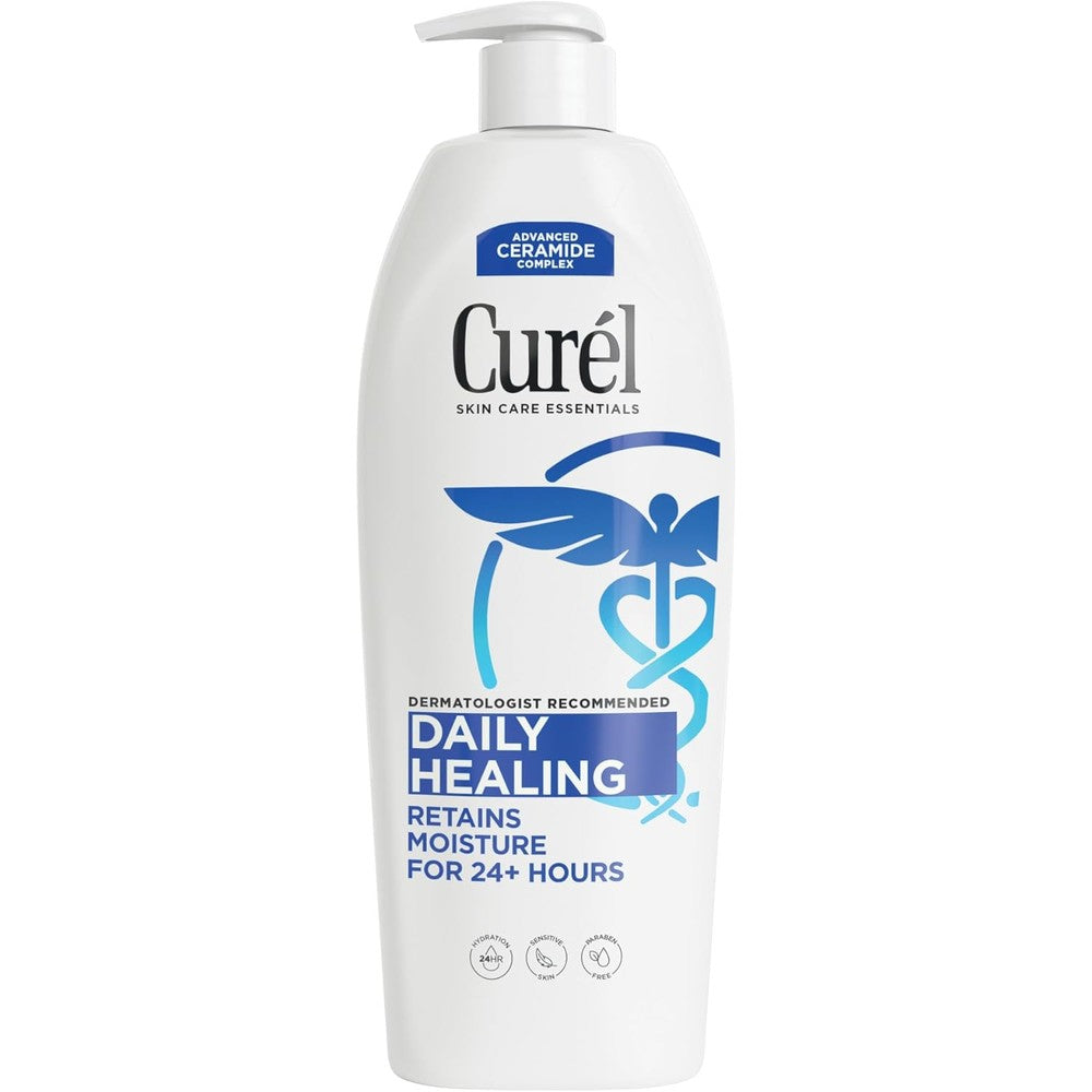Curel Daily Healing Body Lotion 20 oz pump bottle for dry skin relief
