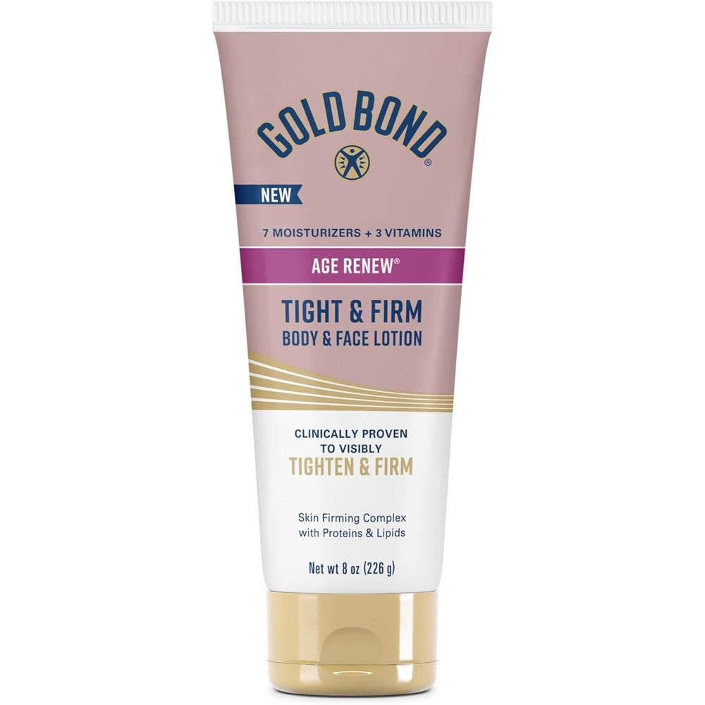 Gold Bond Age Renew Tight and Firm Body and Face Lotion front view