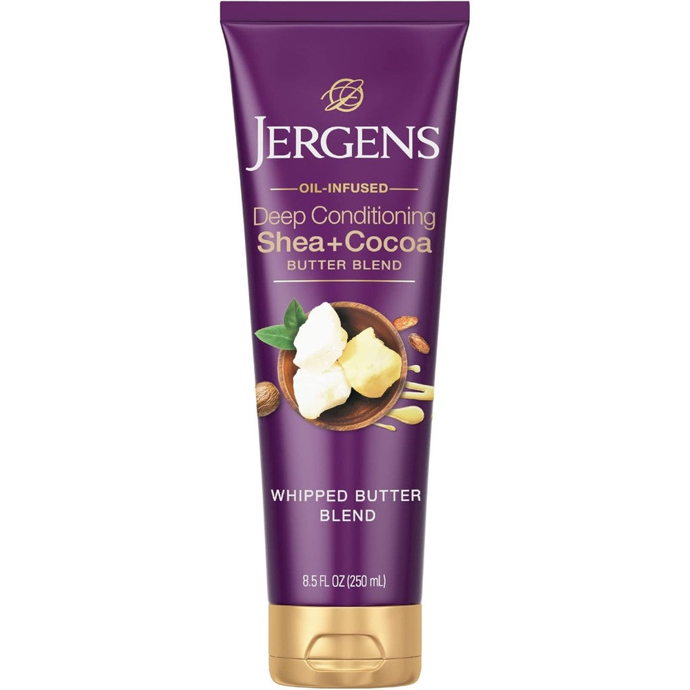 Jergens Shea and Cocoa Whipped Body Butter Lotion bottle front view