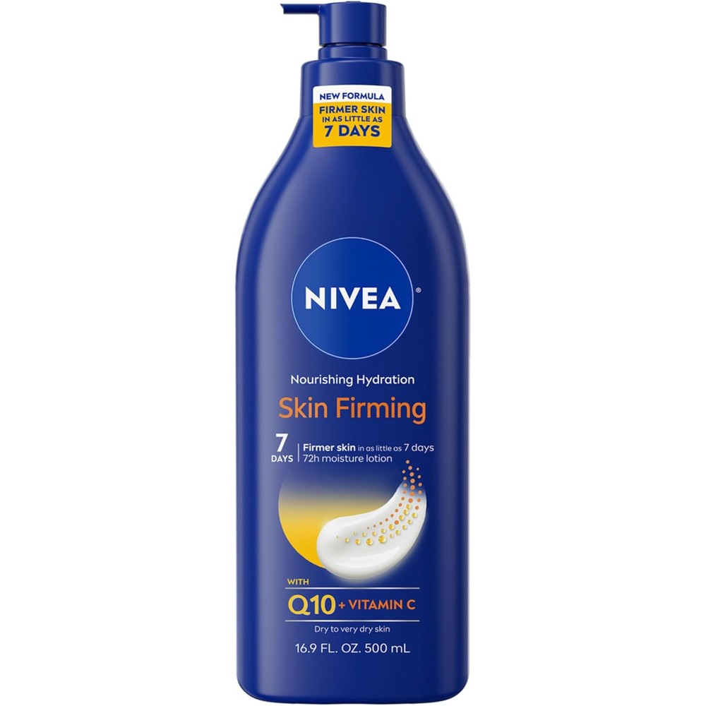 Nivea Nourishing Hydration Skin Firming Body Lotion front view bottle