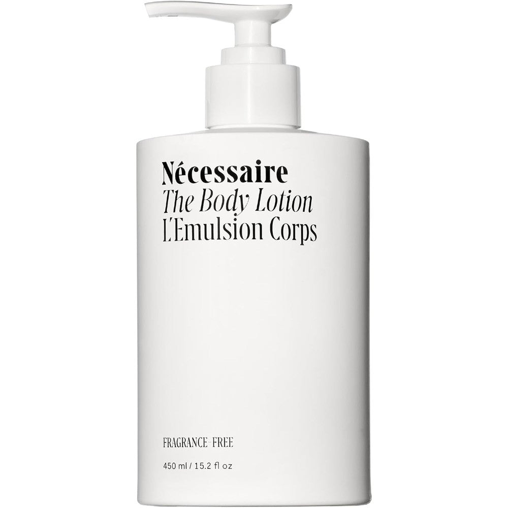 Nécessaire The Body Lotion 450ml fragrance free bottle for firming