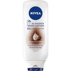 Nivea cocoa butter in-shower body lotion front view bottle