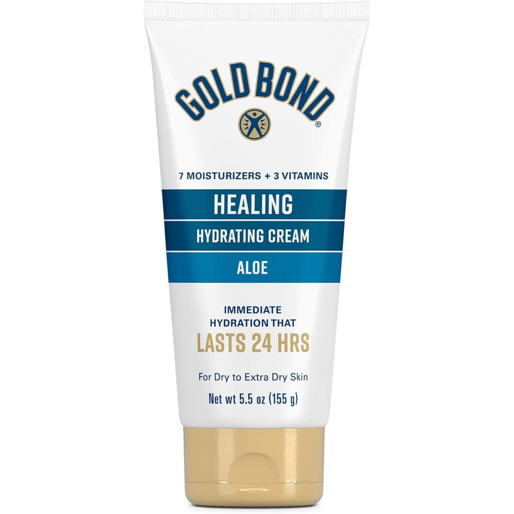 Gold Bond Healing Hydrating Lotion With Aloe front view tube