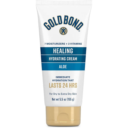 Gold Bond Healing Hydrating Lotion With Aloe front view tube