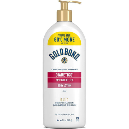 Gold Bond Diabetic Dry Skin Relief Lotion 21 Ounce front view
