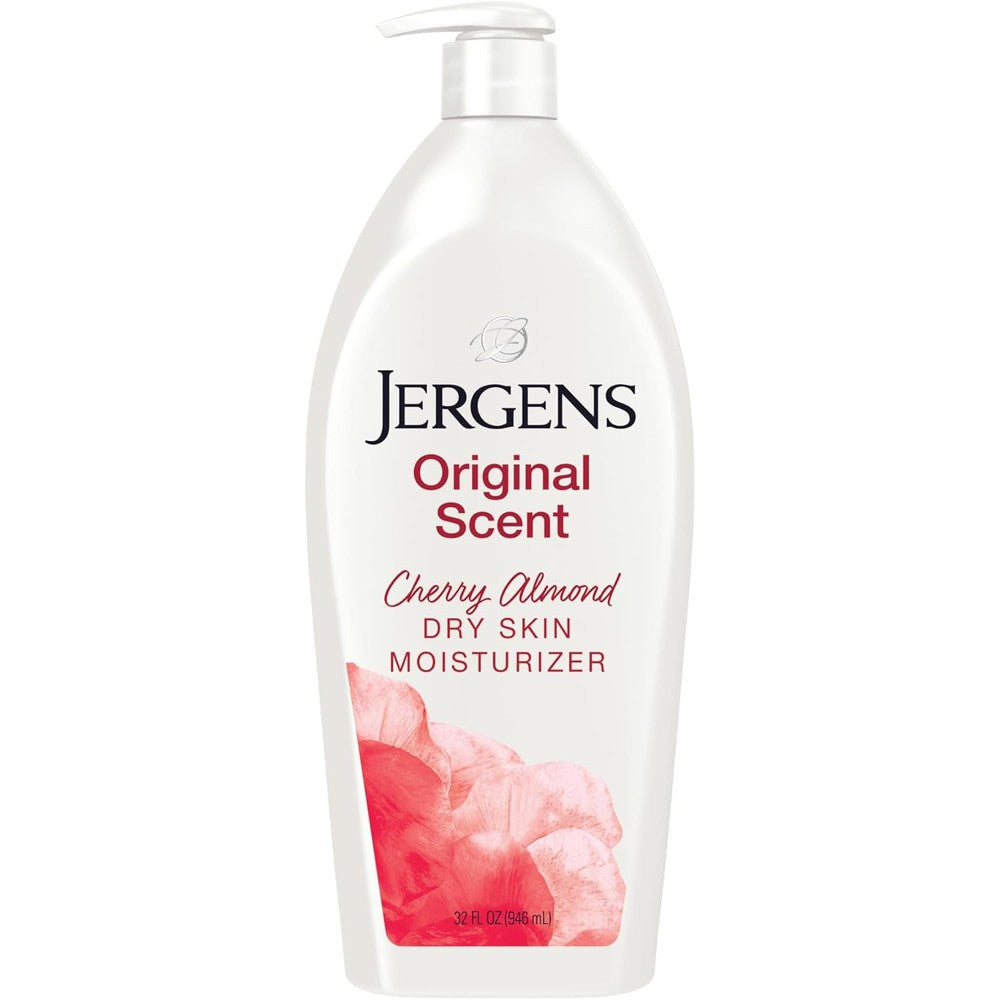 Jergens Original Scent Cherry Almond Moisturizer 32 Ounce front view
