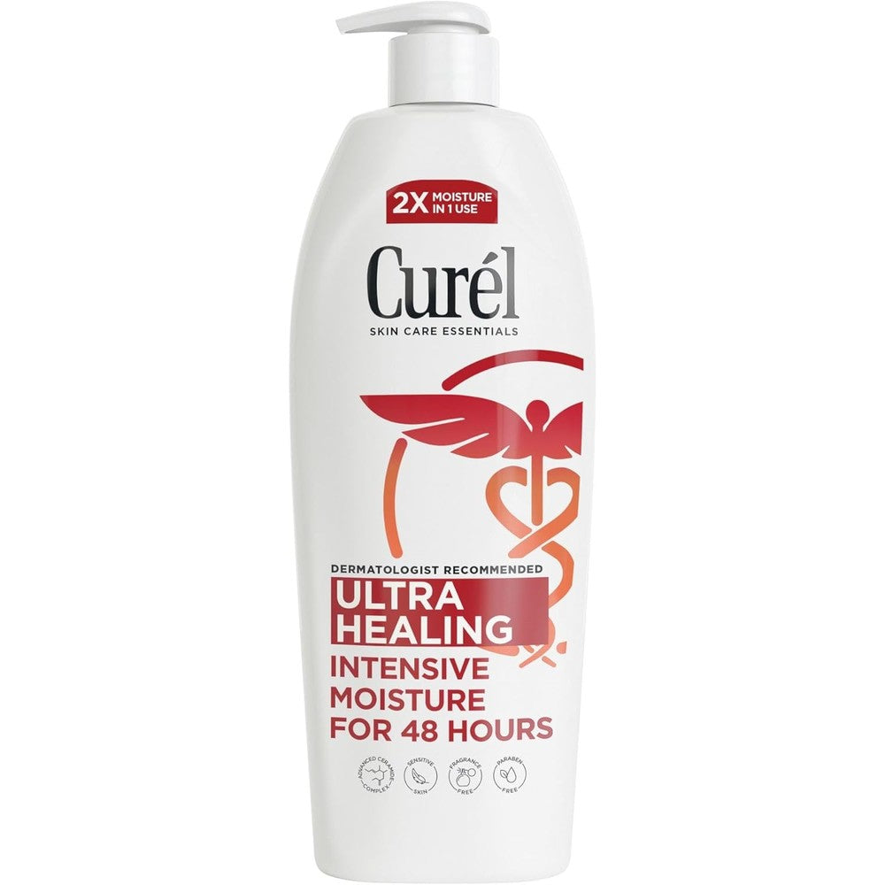 Curel Ultra Healing Intensive Fragrance Free Lotion 20 oz pump bottle