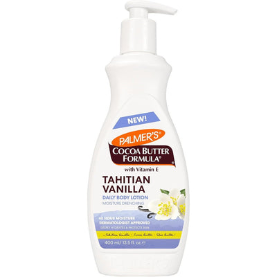 Palmer's Cocoa Butter Tahitian Vanilla Body Lotion front view pump bottle