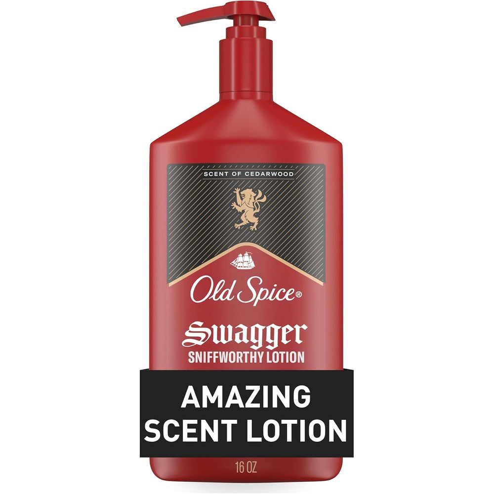 Old Spice Swagger hand face and body lotion bottle front view