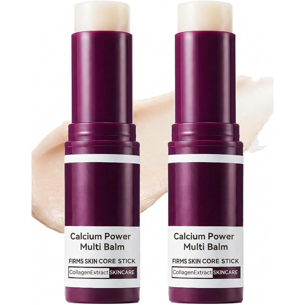 Glopink Calcium Multi Balm Stick front view showing the dark purple packaging.
