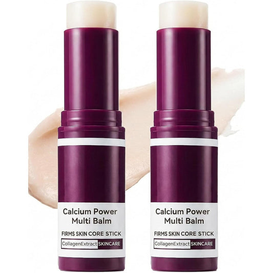 Glopink Calcium Multi Balm Stick front view showing the dark purple packaging.