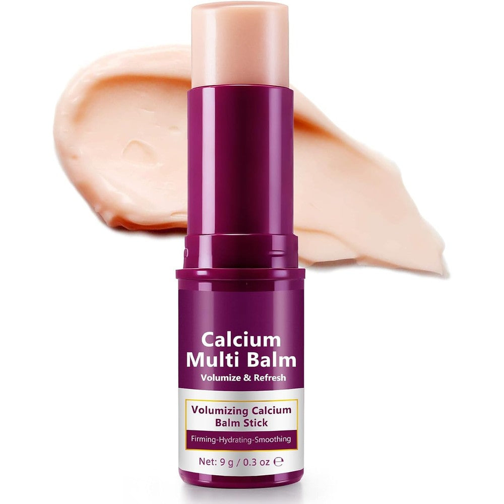 Ocnisdns Calcium Multi Balm Stick front view showing purple packaging for wrinkle care
