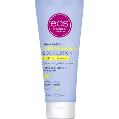 Eos Vanilla Cashmere 2.5 Fluid Ounce travel body lotion front view
