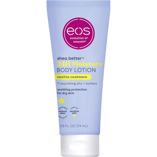 Eos Vanilla Cashmere 2.5 Fluid Ounce travel body lotion front view