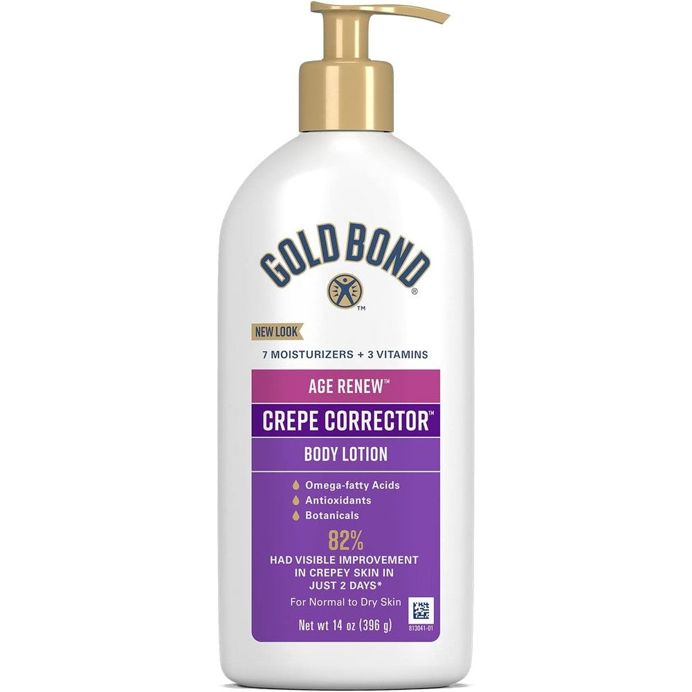 Gold Bond Age Renew Crepe Corrector Body Lotion Replenishing And Smoothing Formula 14 Fluid Ounce - Image 1