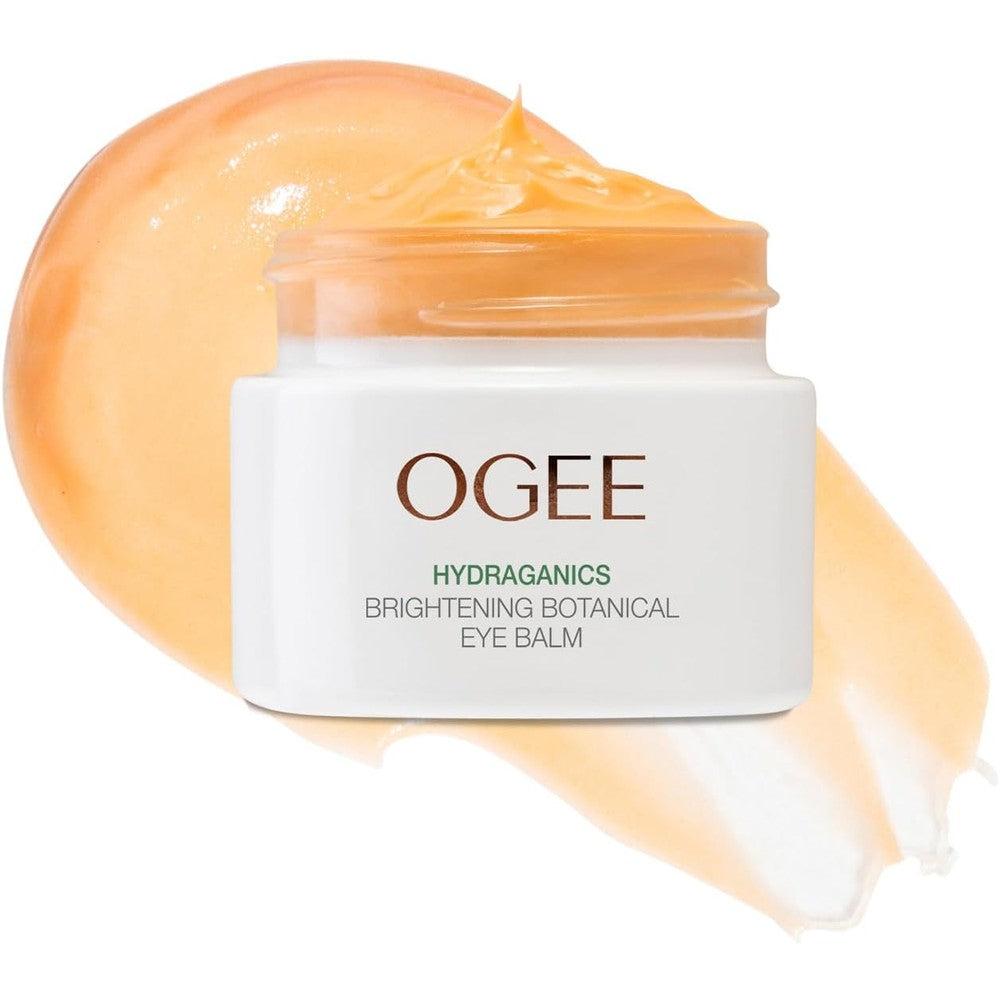 Ogee Brightening Botanical Eye Balm jar front view for dark circles treatment