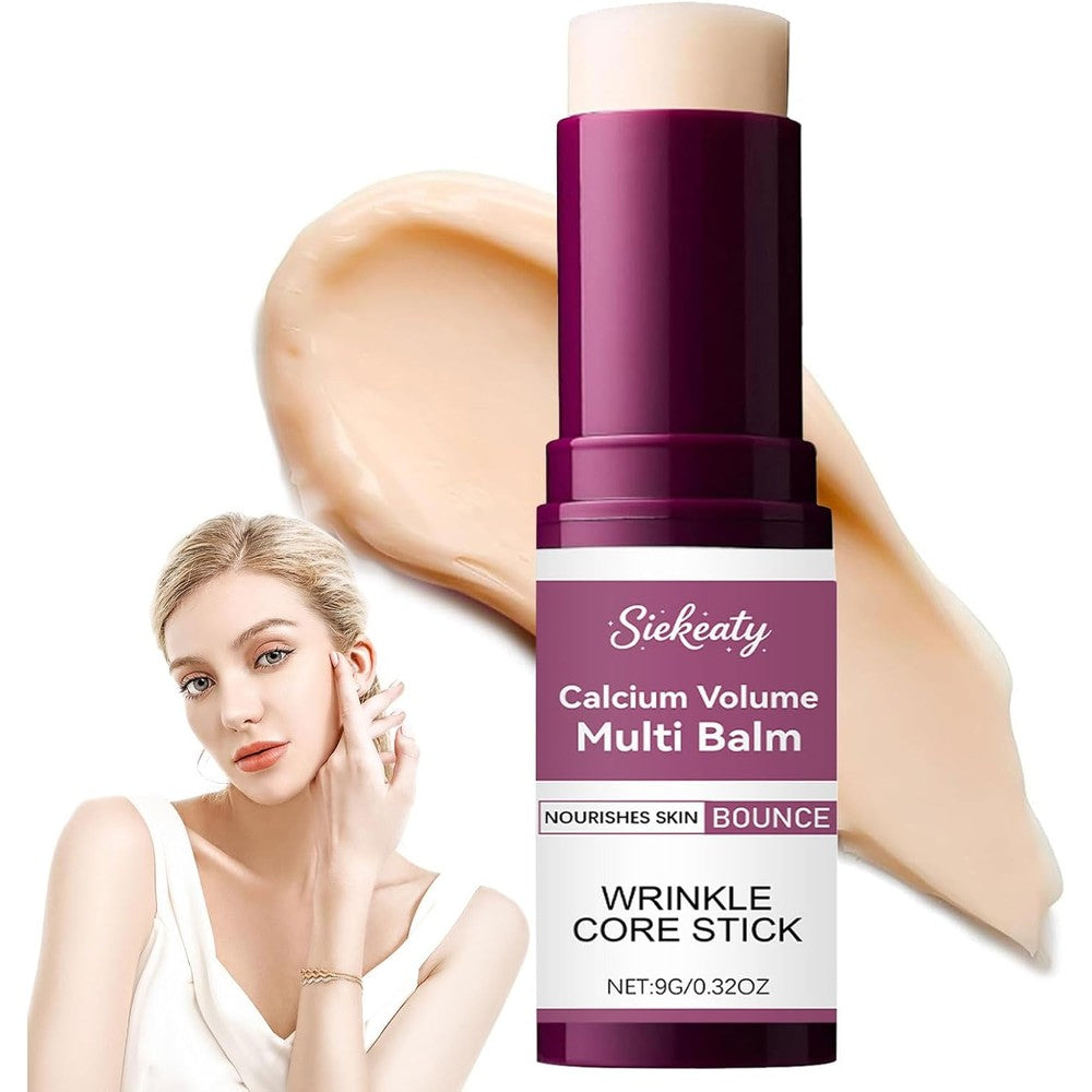 Siekeaty Calcium Volume Multi Balm stick front view showing purple and white packaging for anti aging care