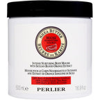 Perlier supersize shea butter and Sicilian blood orange body mousse jar front view skincare
