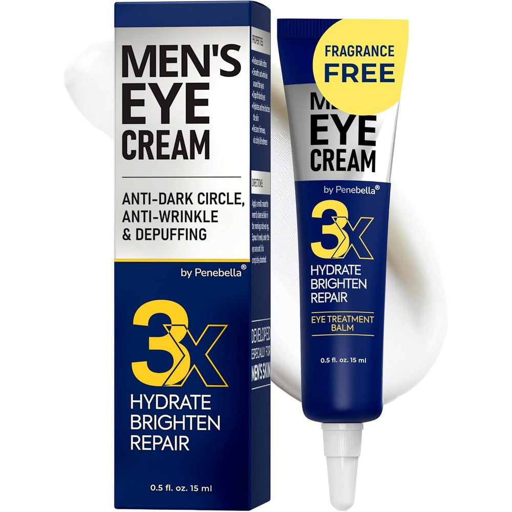 Penebella Mens Eye Cream front view showing anti aging packaging