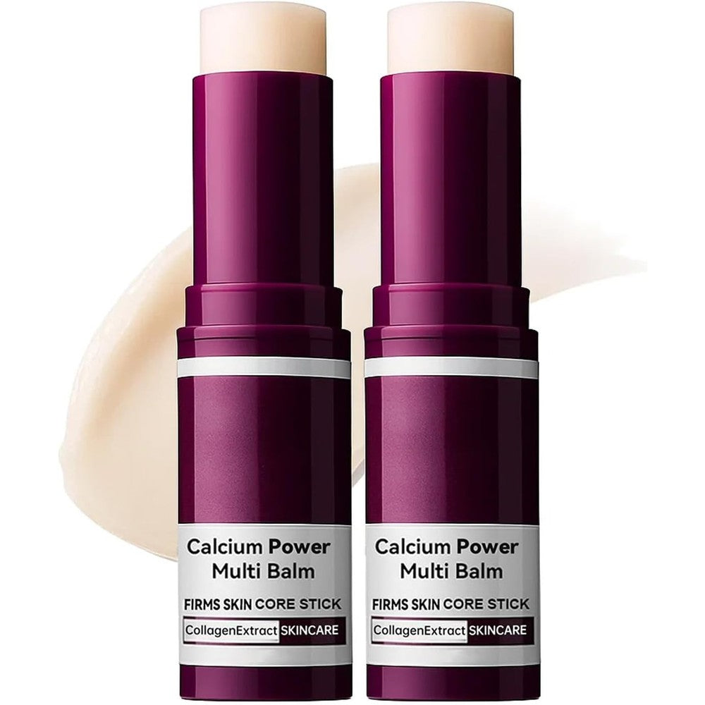 Nuvilo Calcium Multi Balm Stick 2 pack front view showing packaging for anti aging skincare