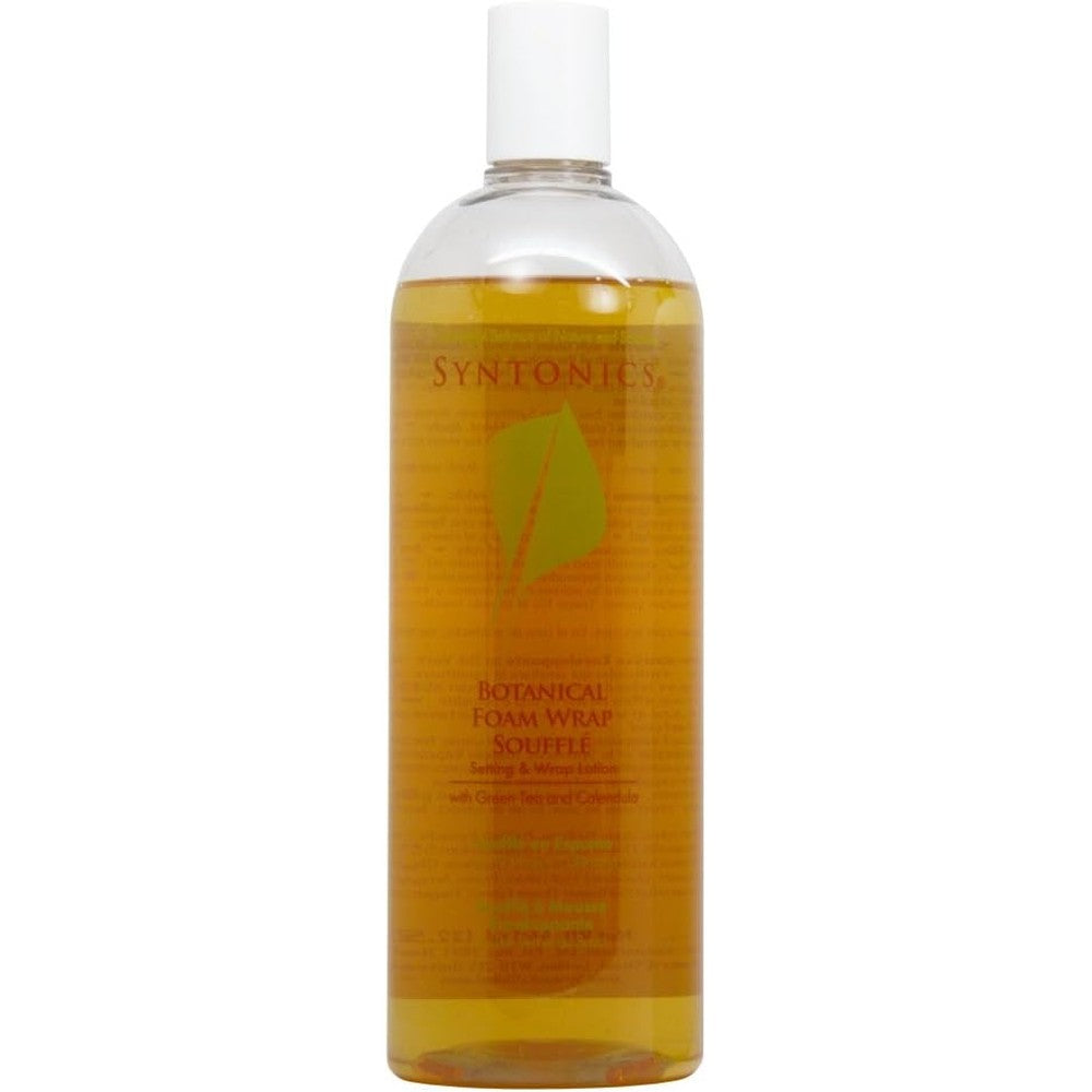 Syntonics Botanical Foam Wrap Souffle 32 Ounce front view bottle for salon quality hair styling.