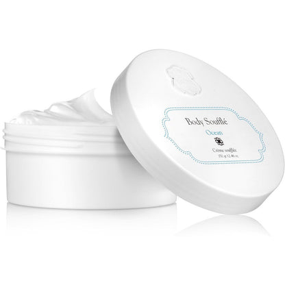Laline World Of Scents Body Souffle Cream Ocean front view jar for luxury body moisturization