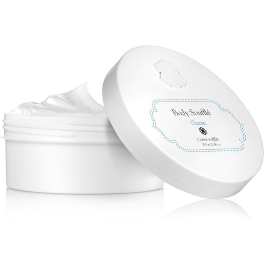Laline World Of Scents Body Souffle Cream Ocean front view jar for luxury body moisturization
