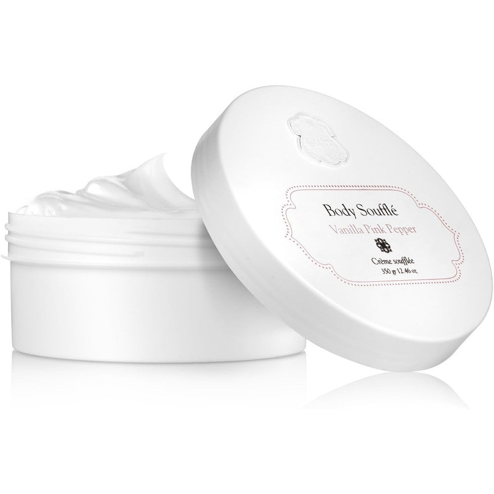 Laline World of Scents Body Souffle Cream Vanilla Pink Pepper front view jar