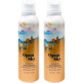 Bath And Body Works Open Sky Cleansing Body Mousse front view bottle with mountain label design