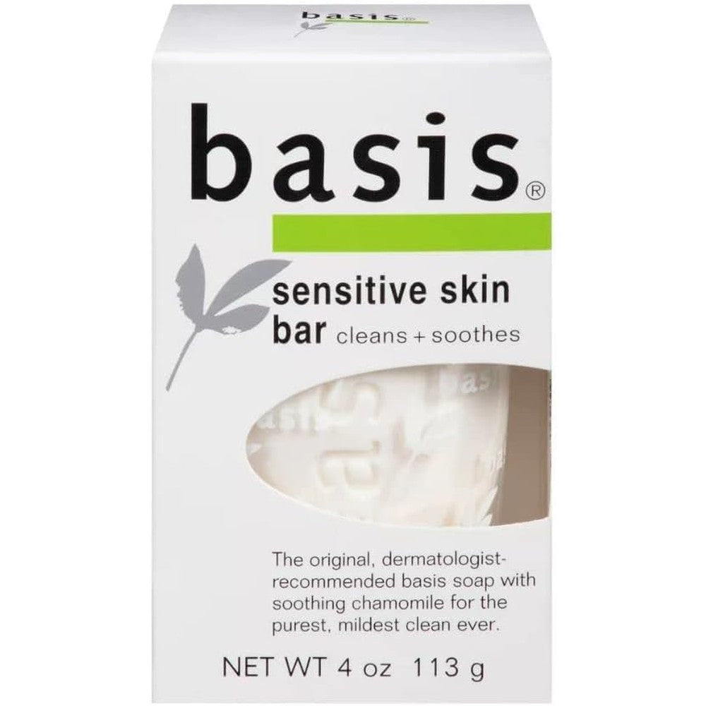 Gaibija Basis Sensitive Skin Cleansing Bar 6 pack front view