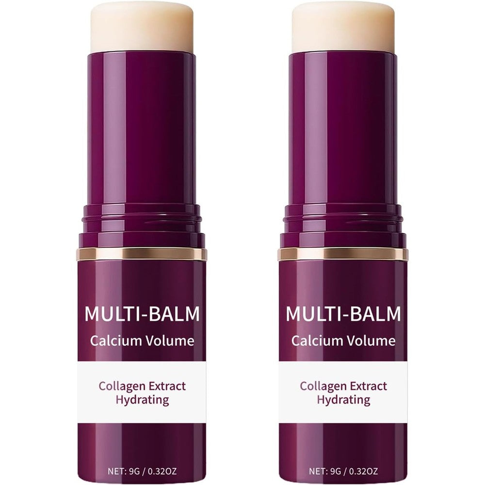 VKSpoa Wrinkle Bounce Calcium Multi Balm Stick front view twin pack for anti aging skincare