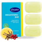 Dermisa brightening bar soap front view packaging