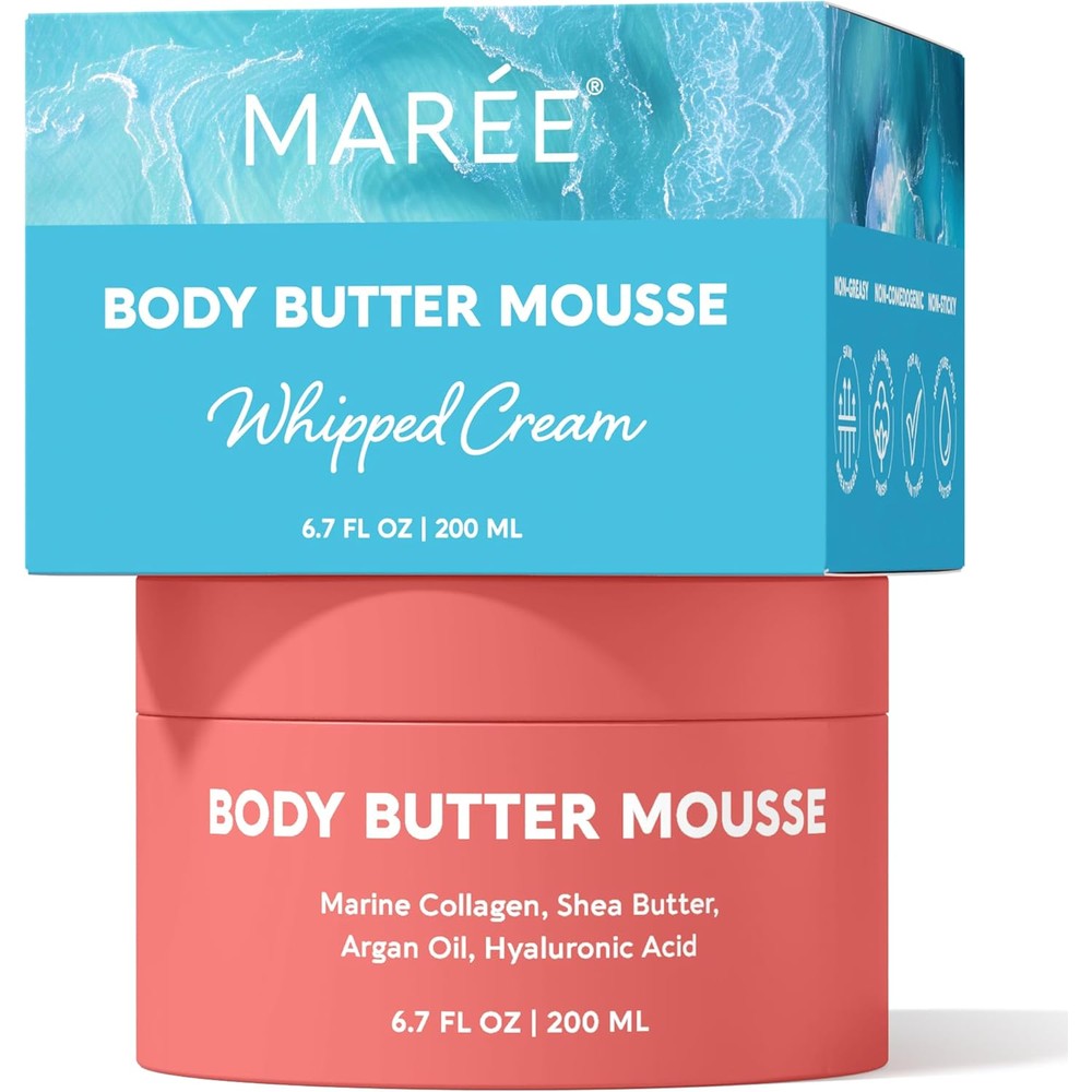 MAREE Body Mousse whipped cream container front view skin moisturizer